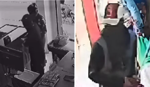 Assalto a mercado no Amazonas: trio armado e encapuzado aterroriza clientes; veja vídeos