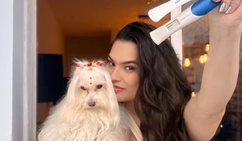 ‘Pai’ do filho de Raissa Barbosa divulga vídeo da influencer grávida socando a própria barriga