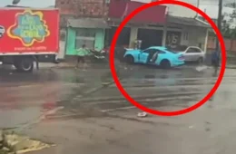 VÍDEO: tentativa de latrocínio contra advogado em Manaus; um suspeito preso