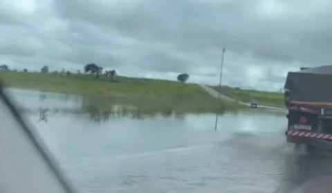 VÍDEO: BR-425 alaga com a cheia e rio Madeira chega à cota de emergência com mais de 16 metros