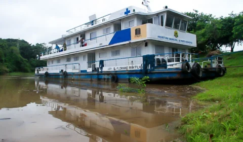 Barco Saúde: durante cheia, população terá atendimento gratuito no distrito de Nazaré, em Porto Velho