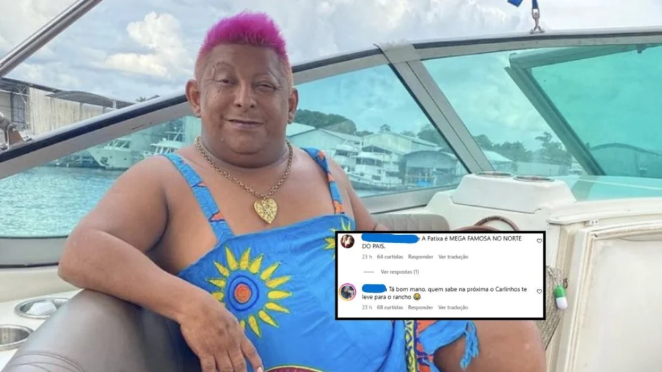 VÍDEO: Produtor diz que Patixa não é famosa e internet reage: ‘Ela é a rainha do Amazonas’