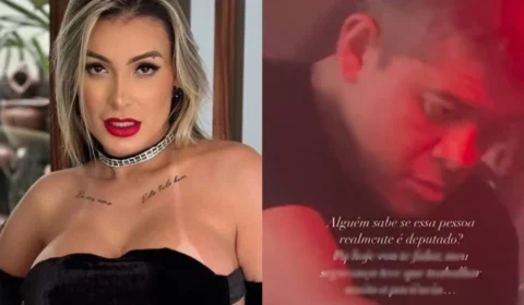 Andressa Urach expõe deputado após situação em festa: ‘Mamãe não tá à venda’; veja vídeo