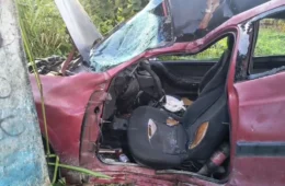 VÍDEO: motorista morre após carro colidir contra poste na Avenida das Torres em Manaus