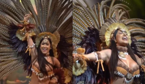 Isabelle Nogueira participa de lançamento do Festival Folclórico de Parintins 2025; veja vídeo