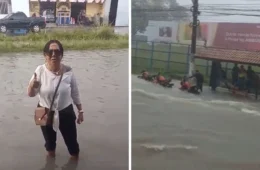 VÍDEO: moradores se revoltam com ruas alagadas após forte chuva em Manaus