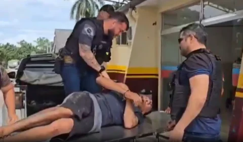 ‘Ai, Jesus! Me ajuda’: traficante é baleado e grita de dor ao reagir à prisão no Amazonas; veja vídeo