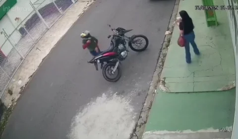 Criminoso assaltou outra mulher antes de balear vigilante em Manaus; veja vídeo