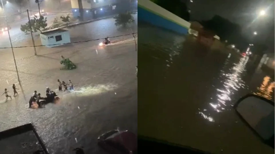 VÍDEO: chuva forte em Boa Vista causa alagamentos em ruas e casas