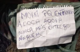 Corpo é encontrado com faca cravada no nariz ao lado de bilhete no Novo Aleixo em Manaus