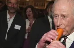 Vídeo: Rei Charles III surpreende ao tocar flauta de cenoura em orquestra inusitada