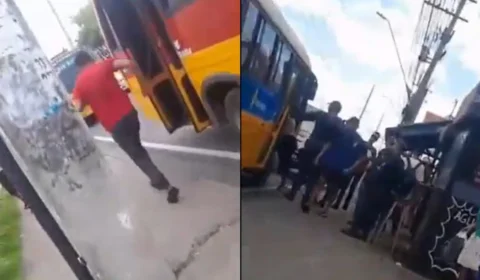 VÍDEO: Motoristas de ‘amarelinho’ saem no tapa após discussão em Manaus; assista