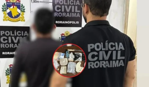 Venezuelano é preso com cocaína, pasta base, maconha e arma em Roraima