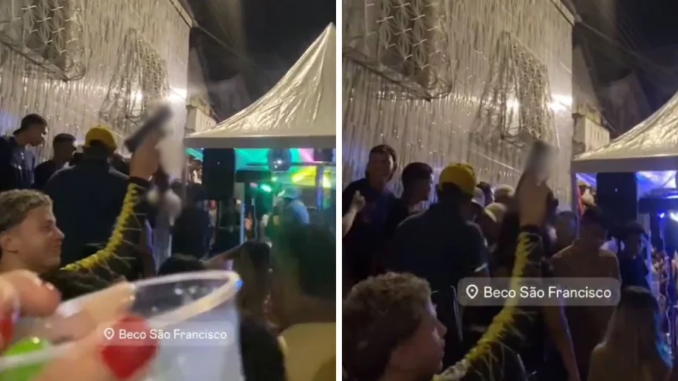 Jovem é filmado exibindo arma de fogo durante uma festa em Manaus; veja vídeo