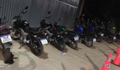 VÍDEOS: nove motocicletas irregulares são apreendidas durante operação em Ji-Paraná
