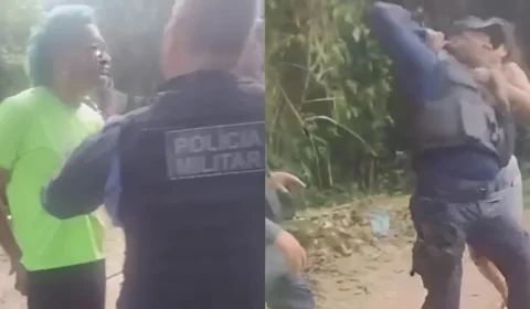 VÍDEO: mulher ataca PM para impedir prisão do marido em Borba, no Amazonas