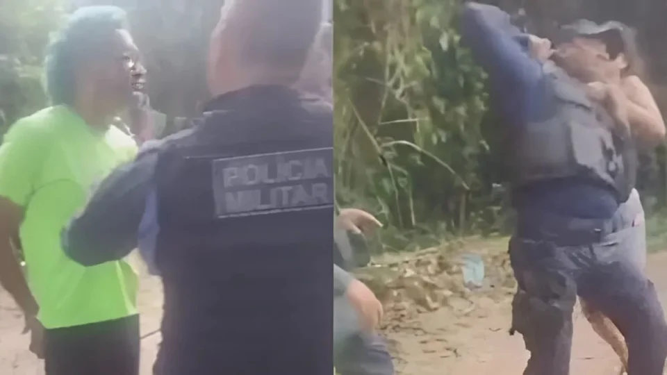 VÍDEO: mulher ataca PM para impedir prisão do marido em Borba, no Amazonas
