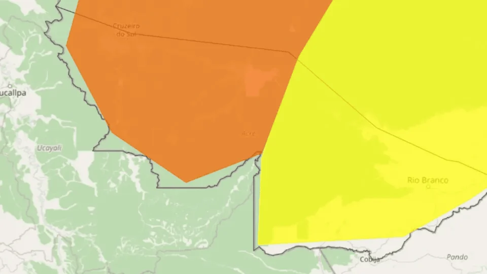 Chuvas intensas no Acre: Inmet emite alertas com riscos de alagamentos para esta quinta (3)
