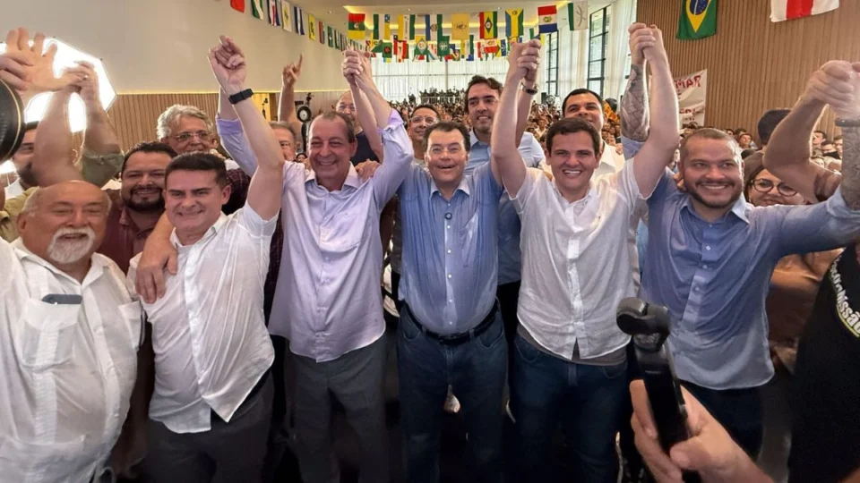 Omar Aziz, Eduardo Braga e David Almeida lançam aliança para eleições de 2026 no Amazonas