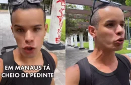 Influenciador reclama de ‘pedintes’ em Manaus: ‘está cheio’