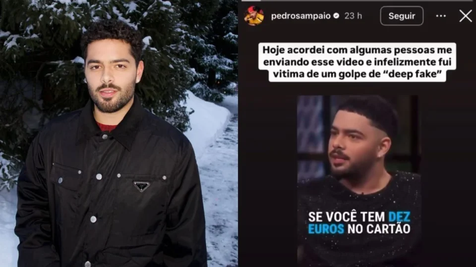 Pedro Sampaio tem imagem usada em golpe com IA para divulgar jogo de azar; confira vídeo falso