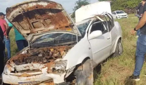 Idoso morre após carro capotar na RR-205, em Boa Vista