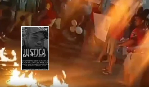 VÍDEO: moradores fazem manifestação no ‘Viaduto da Morte’, na Bola do Produtor, após morte de motociclista