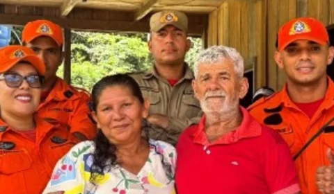 VÍDEO: Idosos são resgatados com vida após se perderem em mata no AM