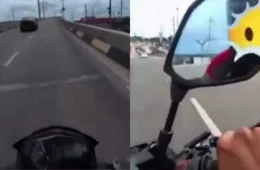 Motociclista grava vídeo em alta velocidade no Viaduto Rei Pelé e cena gera revolta após série de acidentes