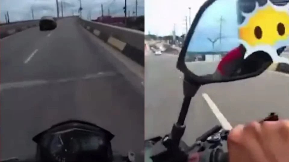 Motociclista grava vídeo em alta velocidade no Viaduto Rei Pelé e cena gera revolta após série de acidentes