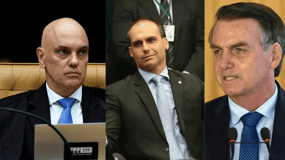 Moraes abre inquérito sobre Eduardo Bolsonaro e inclui Jair na investigação