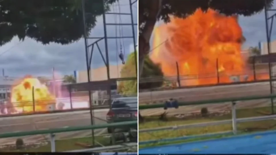 Explosão e incêndio atingem fábrica próxima da BIC em Manaus; veja vídeo