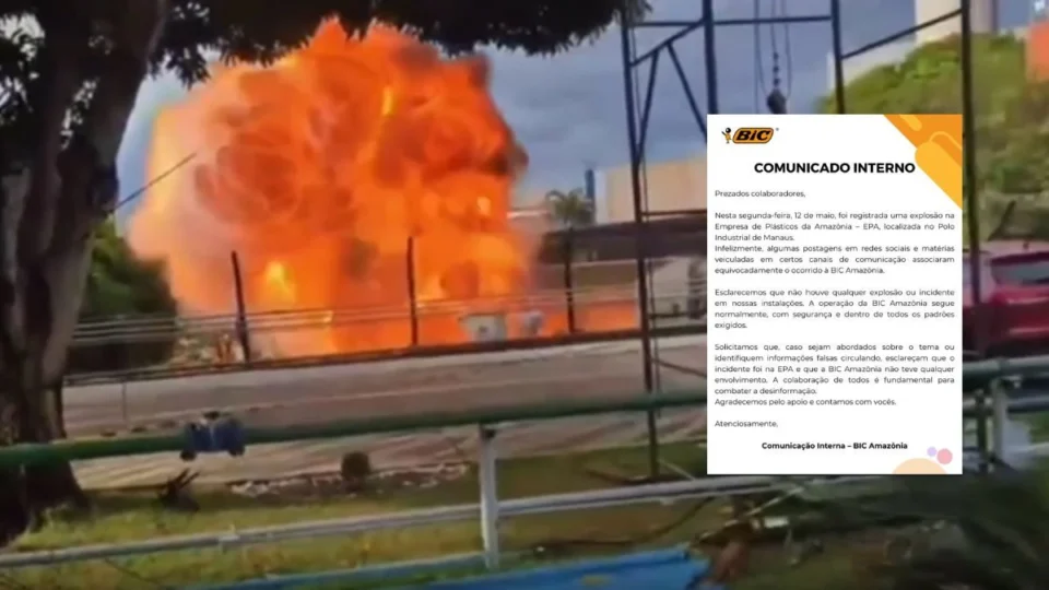 Explosão ocorreu em empresa de plásticos no Polo Industrial de Manaus, diz BIC em nota