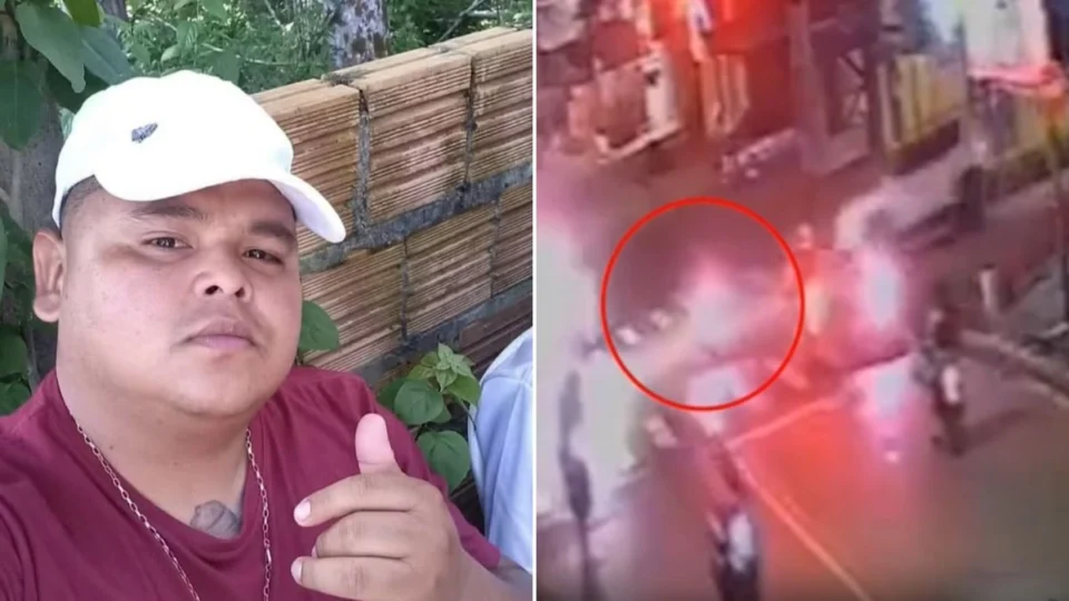 Jovem morre ao ultrapassar sinal vermelho e ser arremessado contra sarjeta em Itacoatiara; veja vídeo