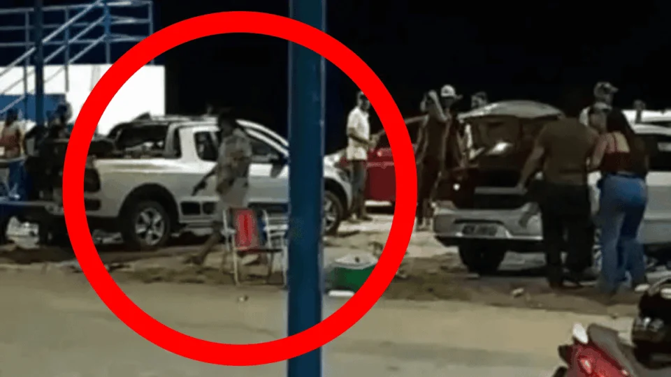 VÍDEO: Agente penitenciário estaria bêbado ao atirar para o alto em confusão no interior do AC