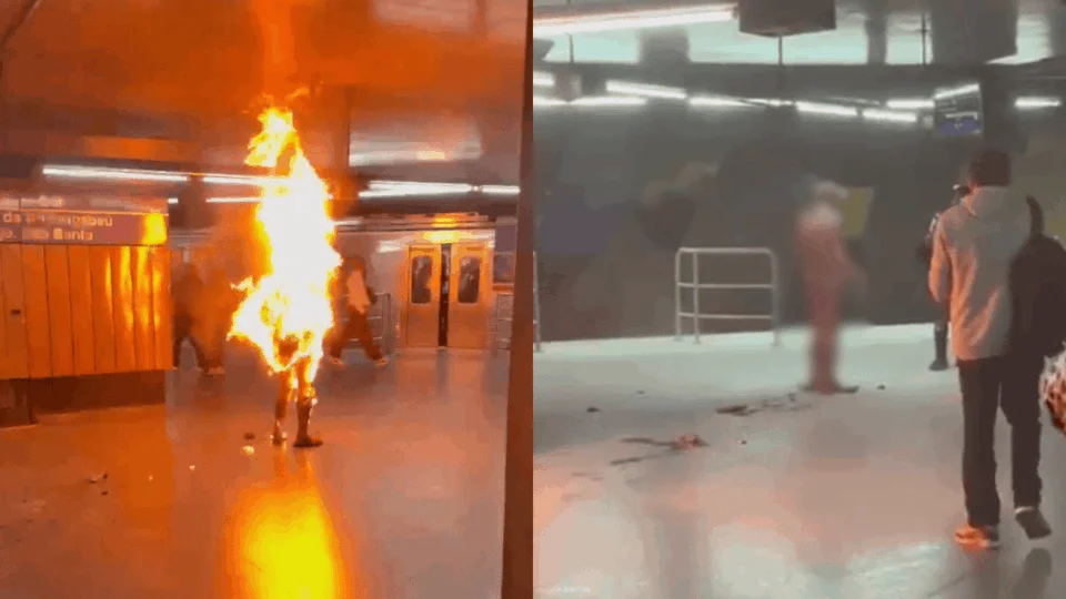 O que se sabe sobre o homem que ateou fogo no próprio corpo em São Paulo; veja vídeo
