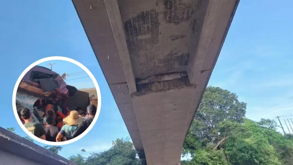 Ponte sobre Rio Candeias tem rachaduras graves; laudo técnico aponta risco à segurança