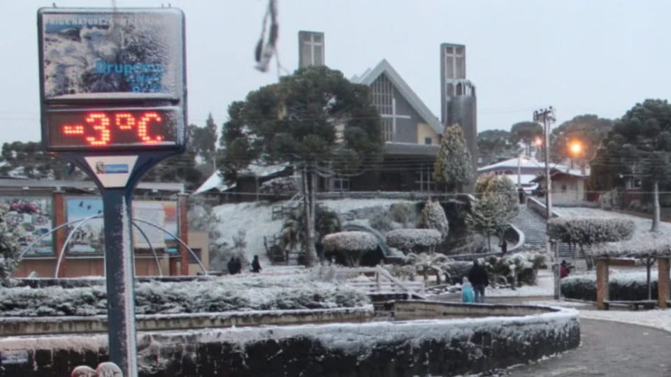 Veja temperatura registrada na cidade mais fria do Brasil