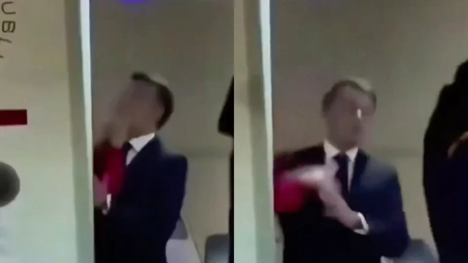 VÍDEO: primeira-dama dá ‘tapa’ no rosto de Macron e gera polêmica
