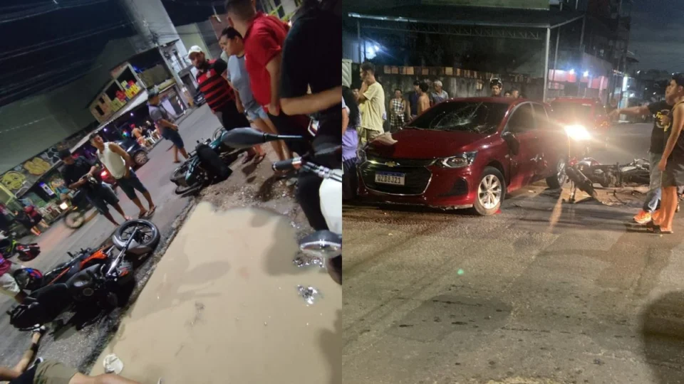 Sete acidentes em 24h: fim de semana termina com tragédia no trânsito de Manaus