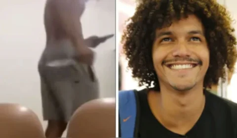 Ex de MC Estudante divulga vídeo em que ele a ameaça com faca