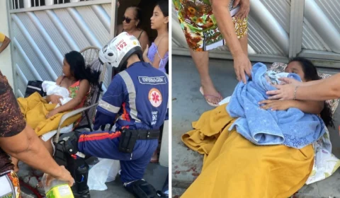 Mulher entra em trabalho de parto e dá à luz em via pública na zona Leste de Manaus
