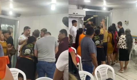 Pastor é preso dentro de igreja durante operação contra fraudes a professores em Manaus; veja vídeo