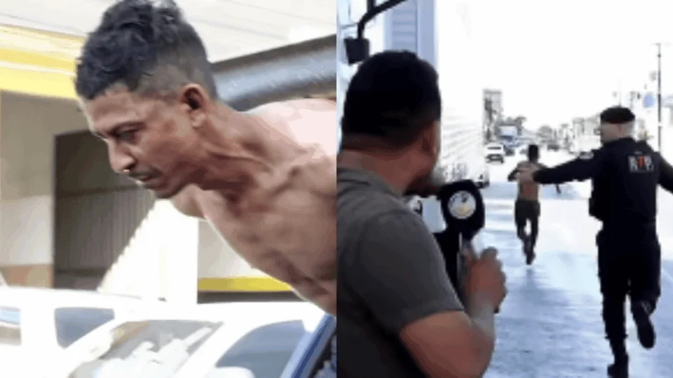 VÍDEO: Suspeito de matar morador de rua tenta fugir ao chegar na delegacia em Porto Velho