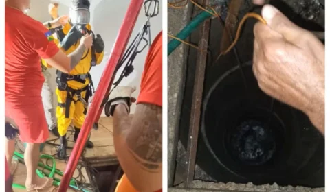 Morador sente ‘gosto estranho’ na água e encontra ossada humana em poço