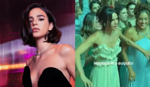 VÍDEO: Bruna Marquezine viraliza ao disputar buquê no casamento de Giovanna Lancellotti; assista