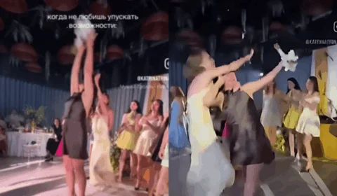 Desespero pelo buquê? Convidada passa vergonha ao tentar tomar à força