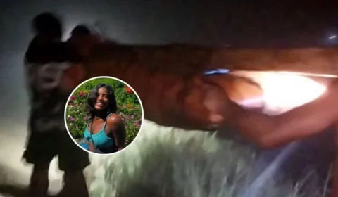 Vídeo mostra momento em que corpo de brasileira é resgatado de vulcão na Indonésia; veja imagens