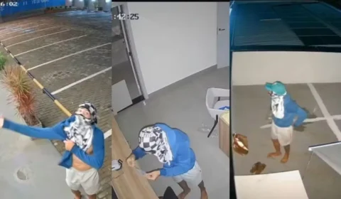 Câmeras flagram momento em que homem furta notebooks e celulares de ateliê em Boa Vista; veja vídeo