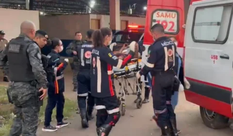 VÍDEO: homem é baleado por motociclista que usava roupa camuflada na antiga rodoviária de Porto Velho